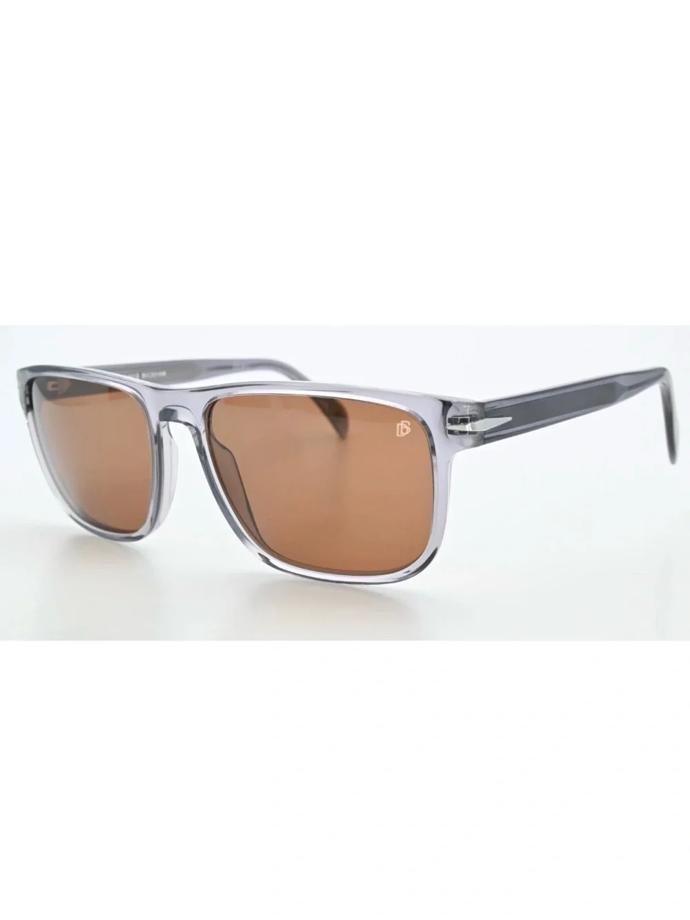 NEW David Beckham DB 1060/S KB770 Sunglasses - Transparent Grey / Brown + Kit